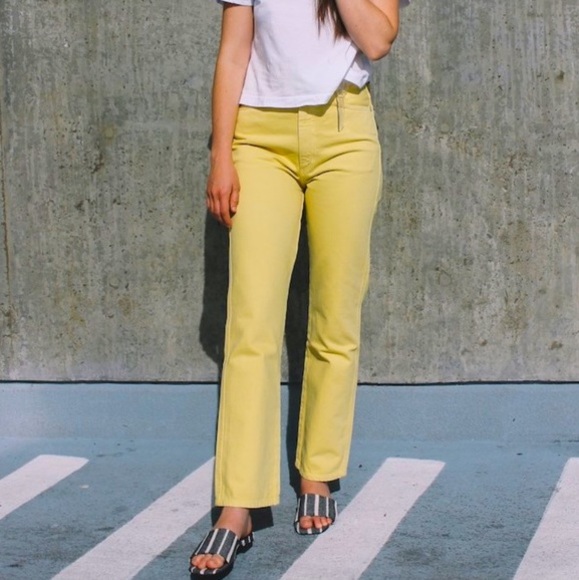 Light Yellow Denim Jeans